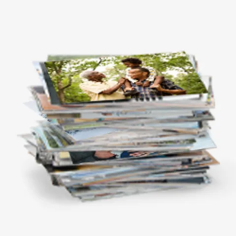 Pile de tirages photos