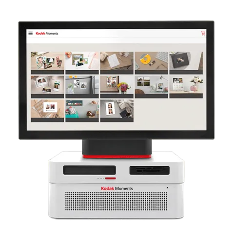 Borne tirages photo instantanée en magasin